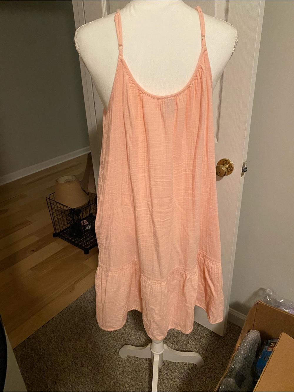 Light Pink Universal Thread Size Large Spaghetti Strap Sundress - Picture 3 of 6